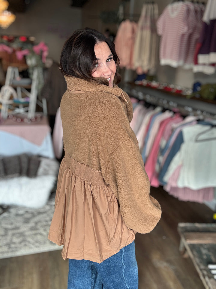 Honey Fleece Babydoll Jacket