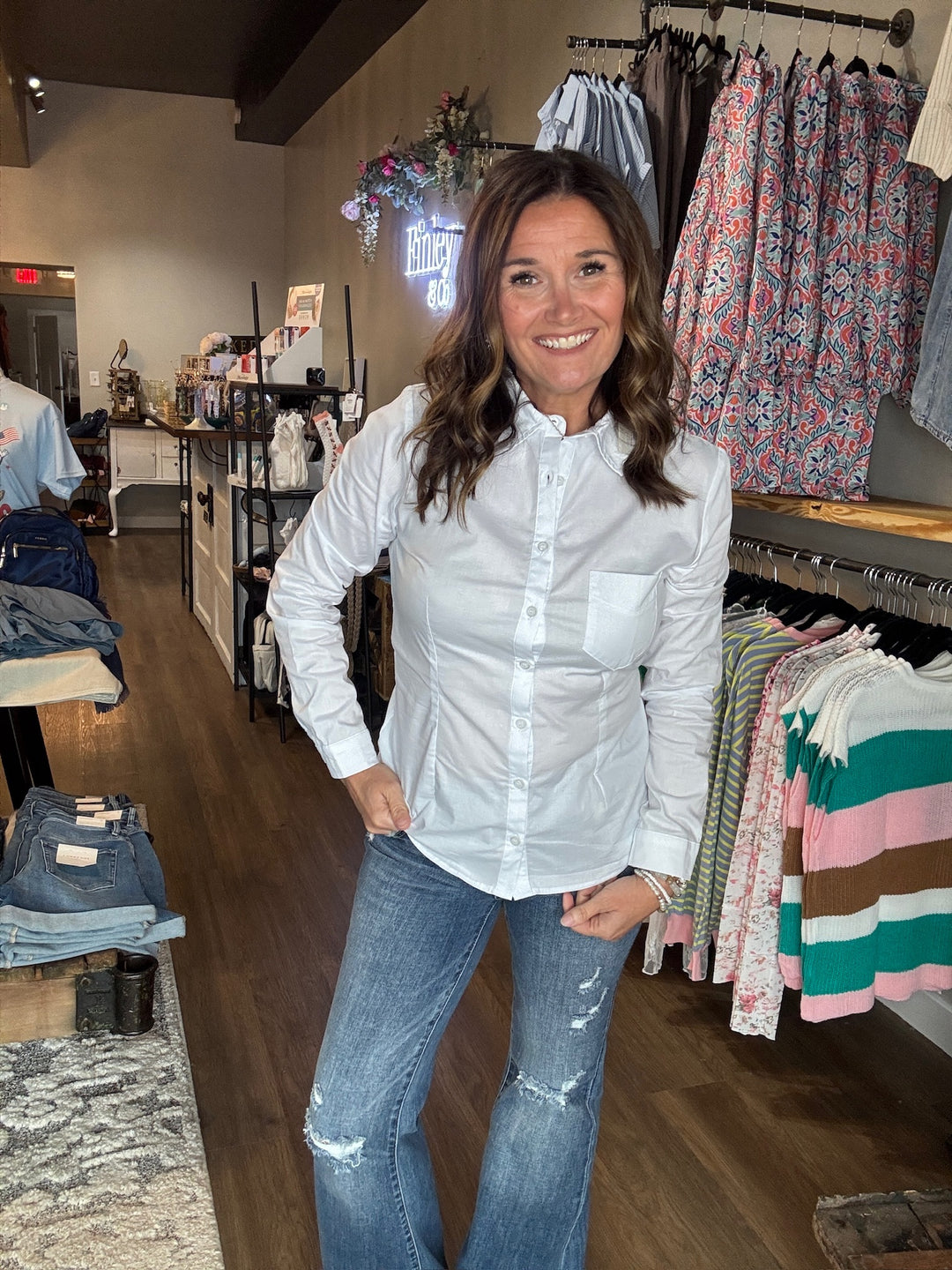 Everyday White Button Down Shirt