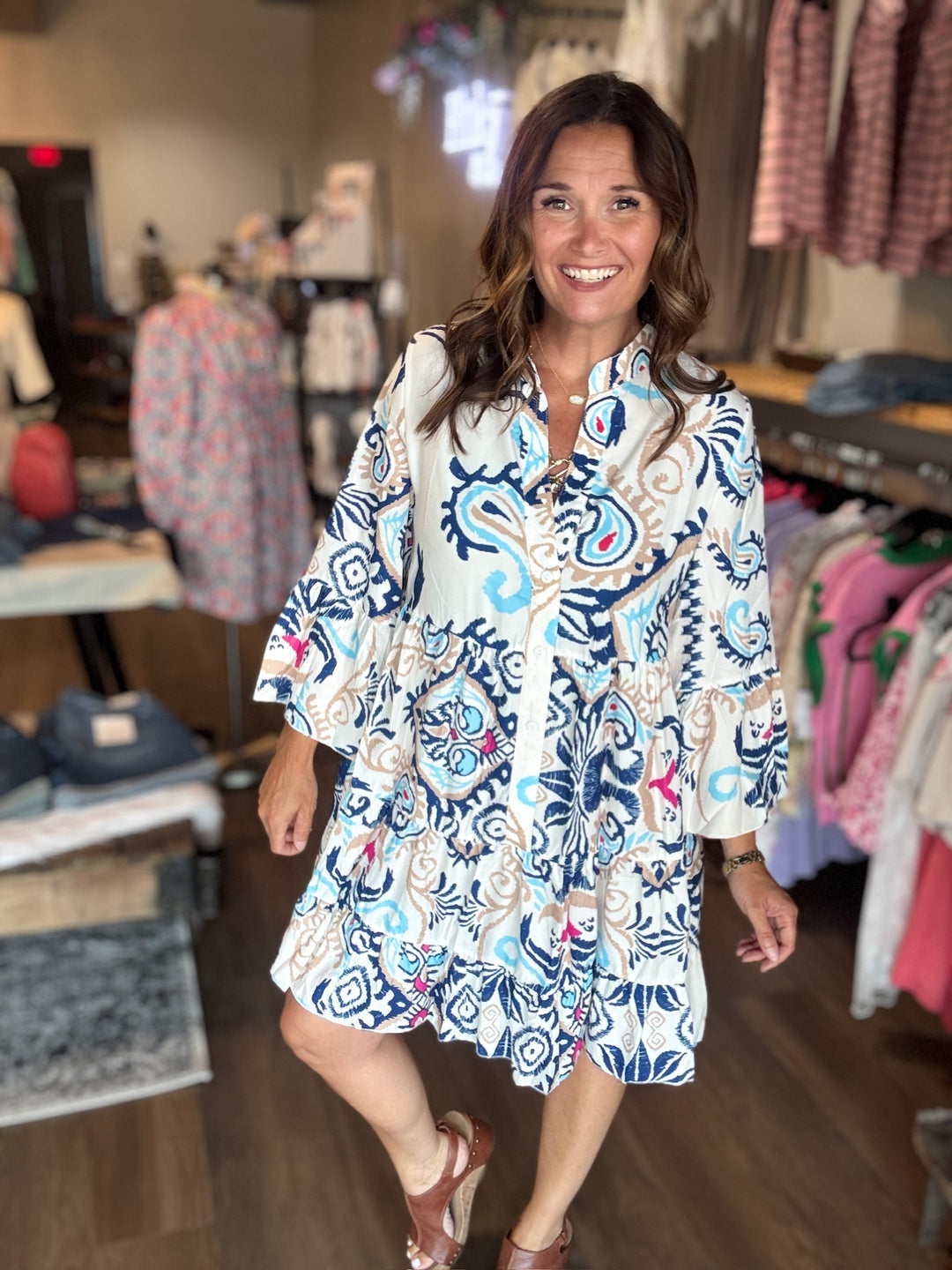 Boho Tiered Ruffle Dress