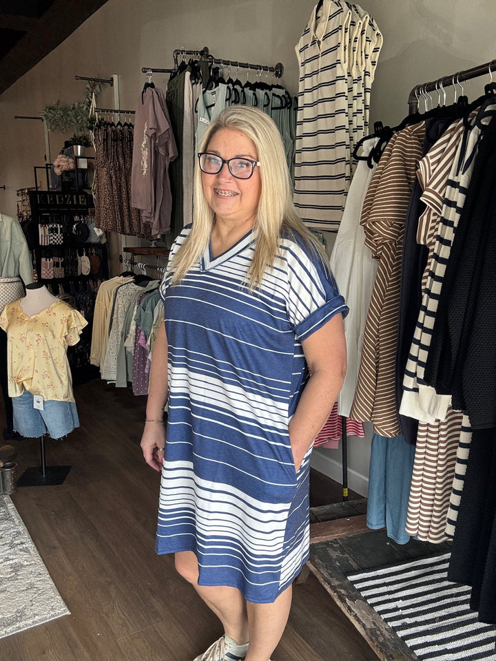 Stripe Mini Dress