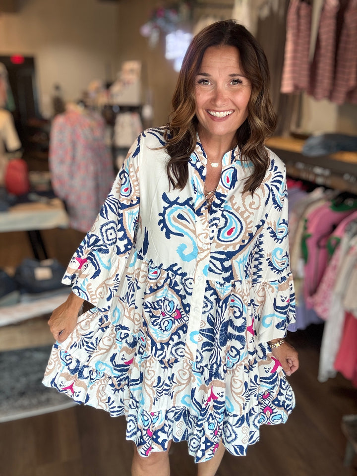 Boho Tiered Ruffle Dress