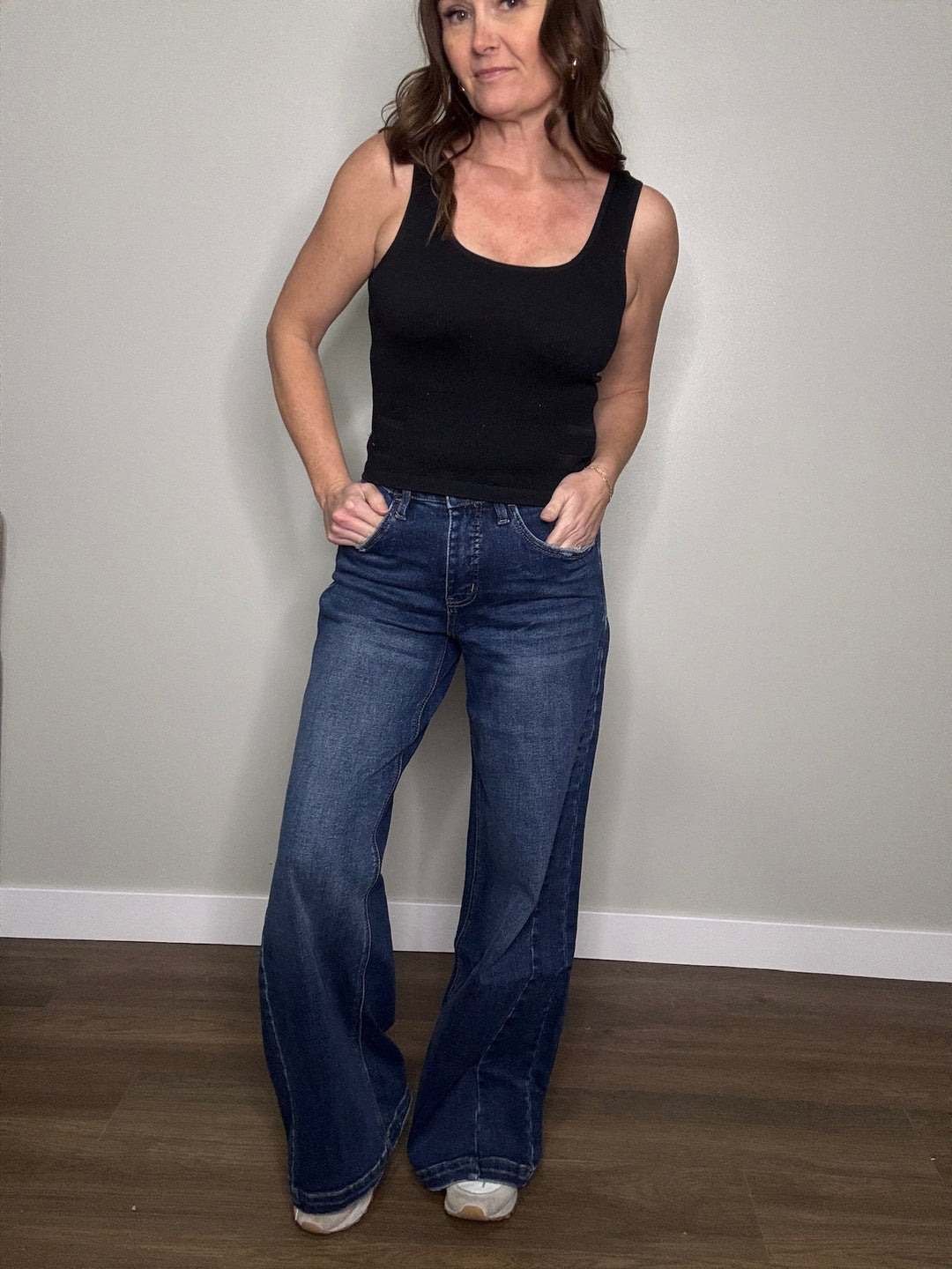 Lovervet High Rise Tummy Control Wide Leg