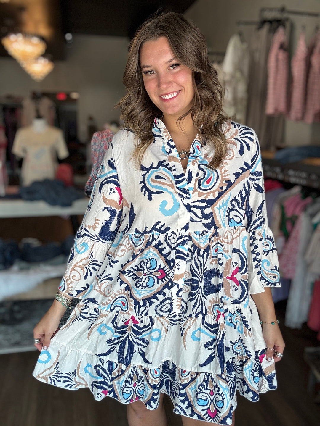 Boho Tiered Ruffle Dress