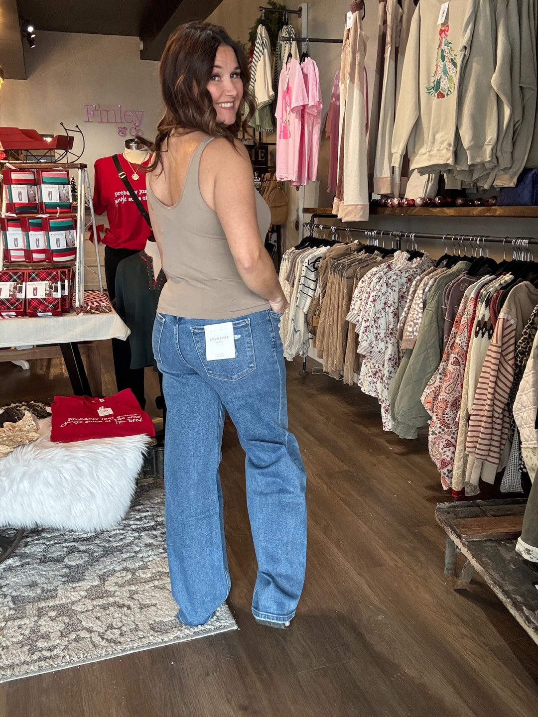 Lovervet Tummy Control Super High Rise Baggy Jeans