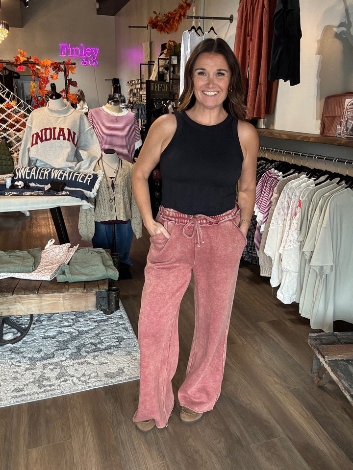 Autumn Breeze Wide Leg Sweatpants