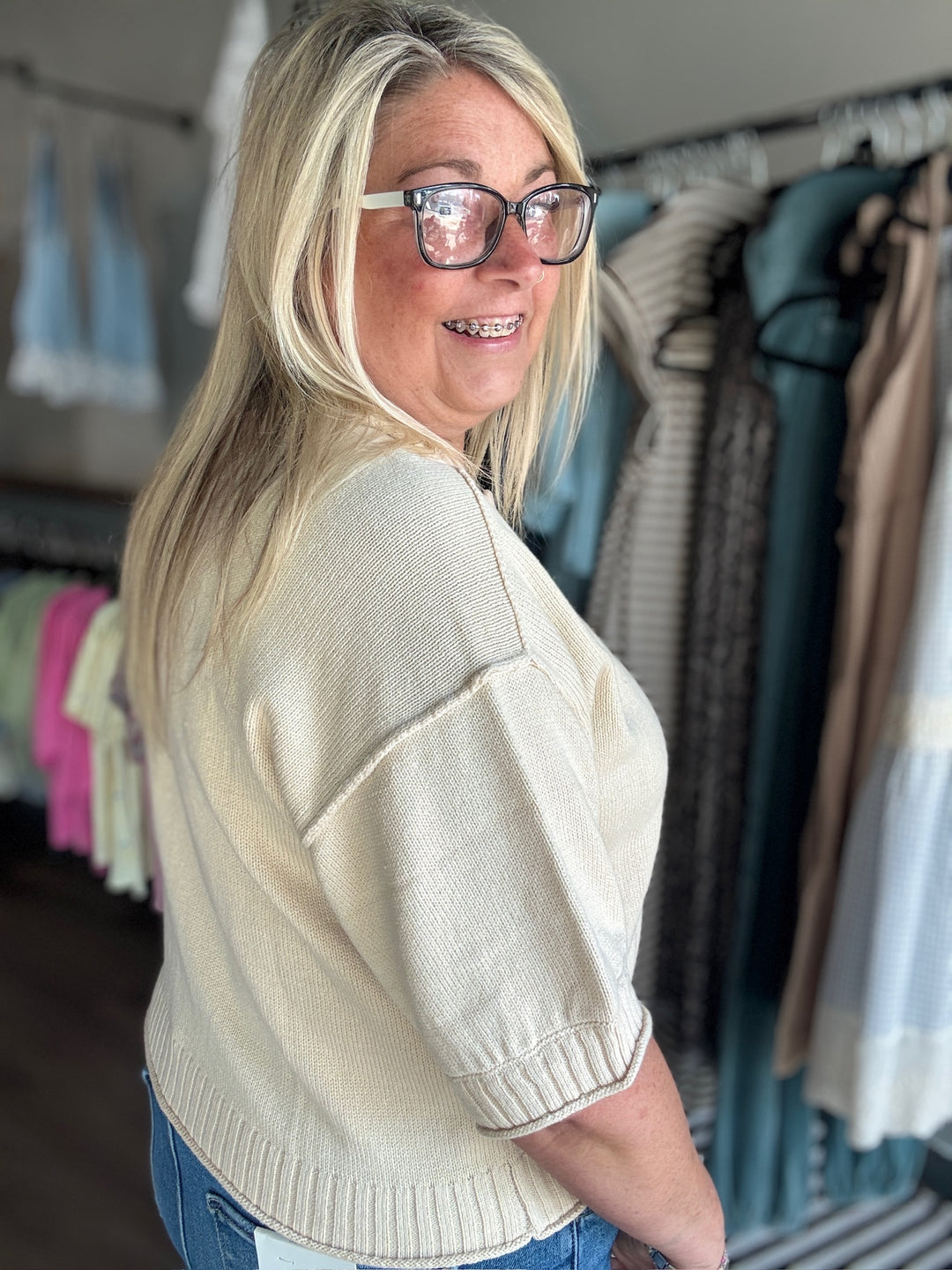 Spring Comfort Knit Cardigan Top