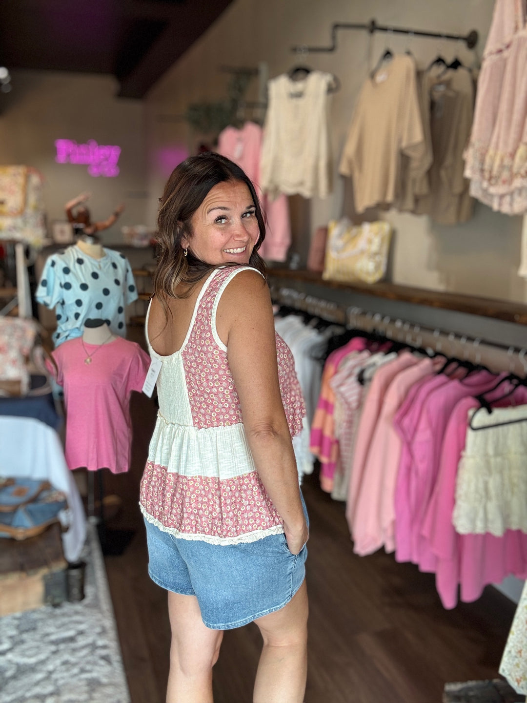 Summer Fun Floral Tank