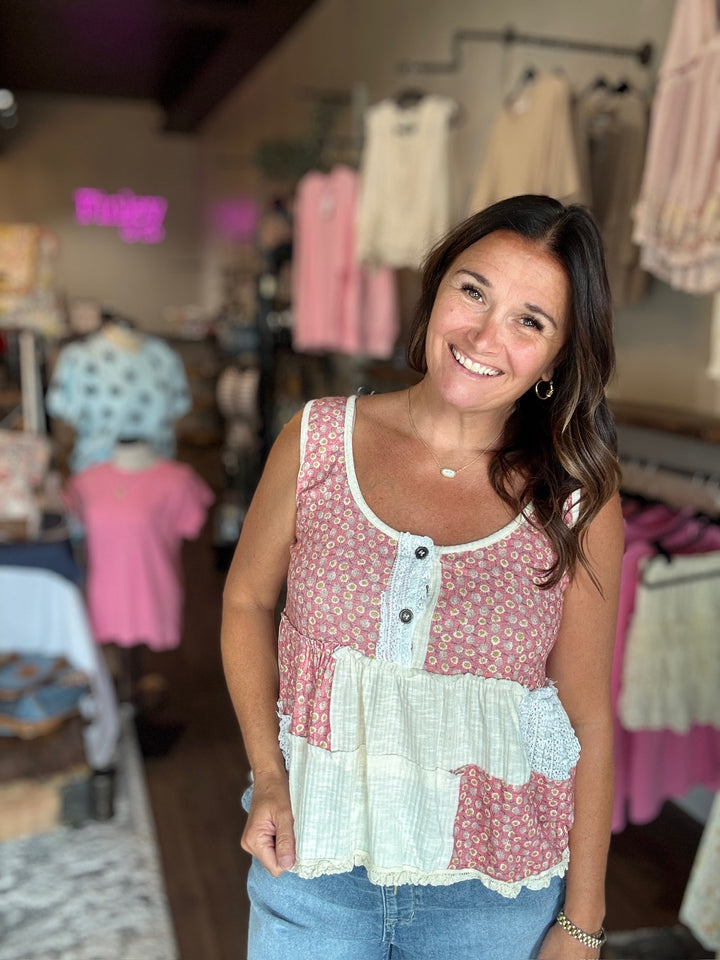 Summer Fun Floral Tank