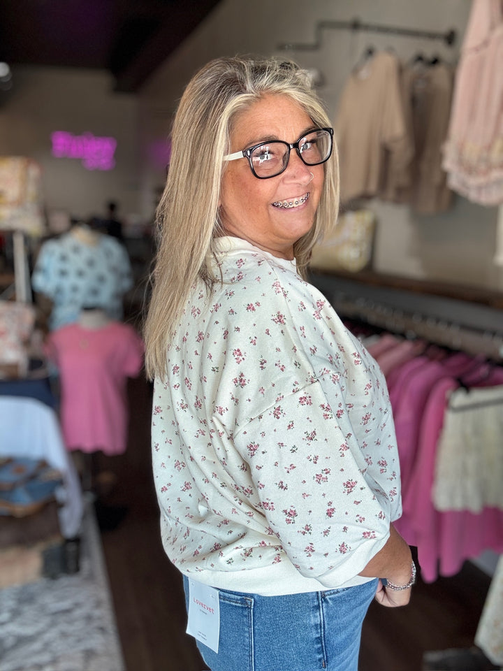 Blushing Bloom Pullover Top