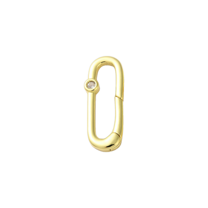 Gold Grace Oval Carabiner