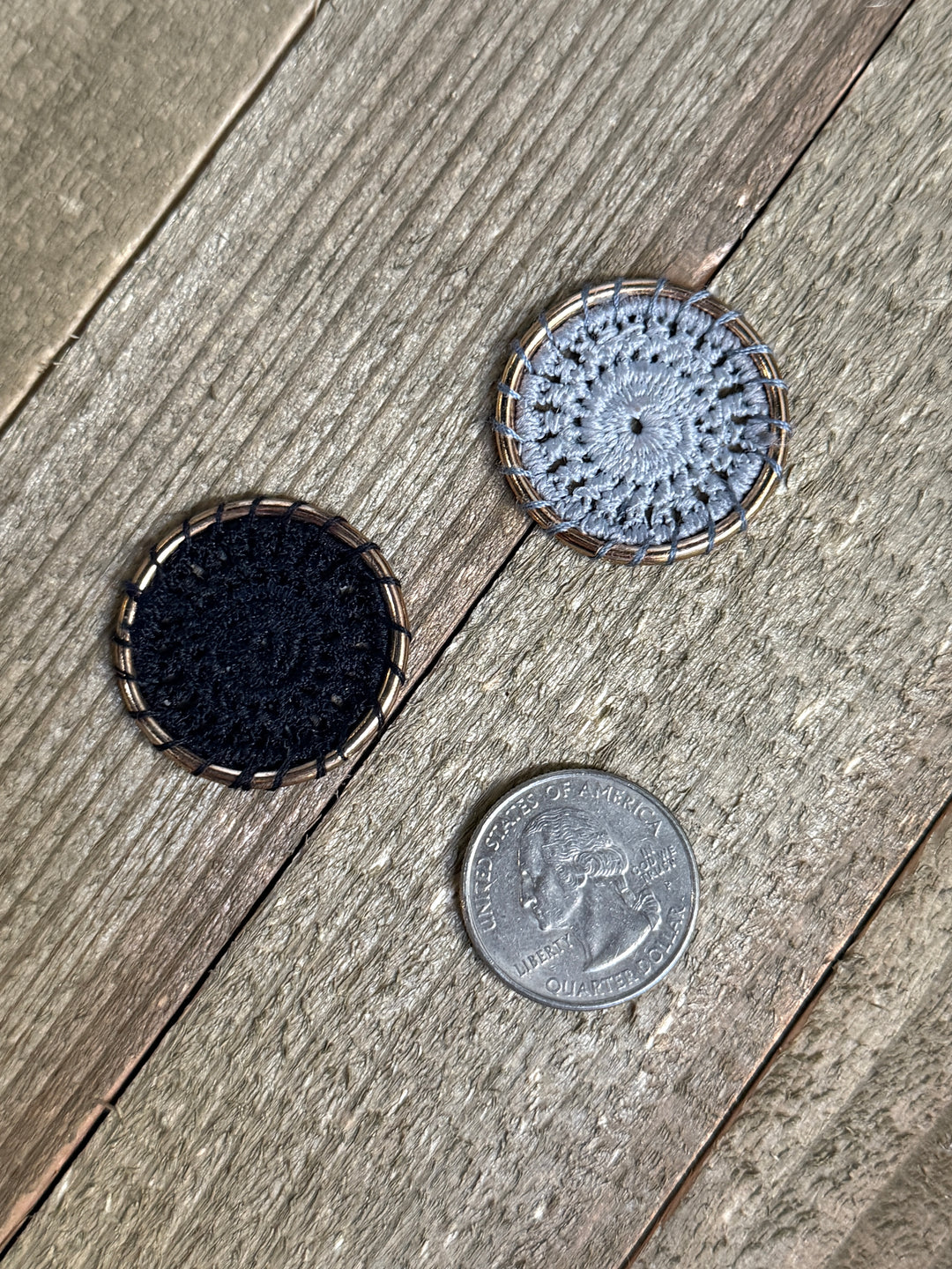 Crocheted Large Circle Charm