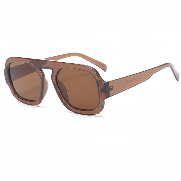 Retro Leopard Double Beam sunglasses Aviator glasses
