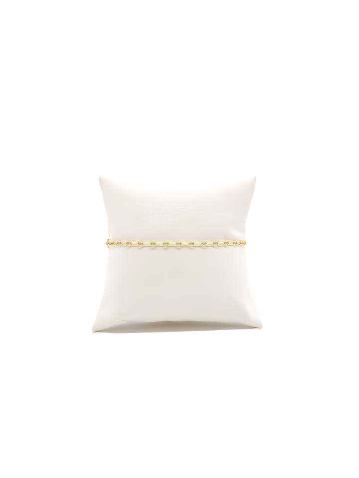 Gold Madilyn Charm Bracelet with Gunmetal Micro Bella Carabiner