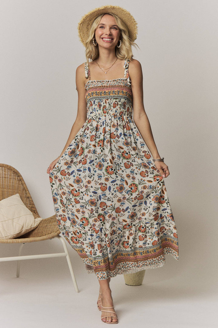 LD7501N_HE_-TIE SHOULDER MAXI DRESS
