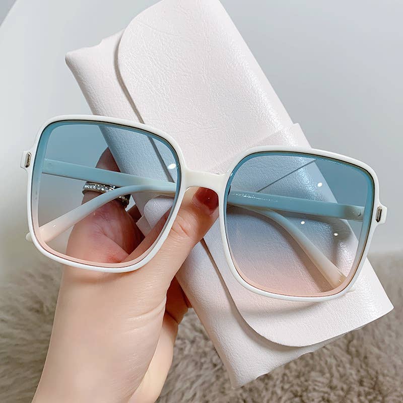 Square gradient color Sunglasses - Women's