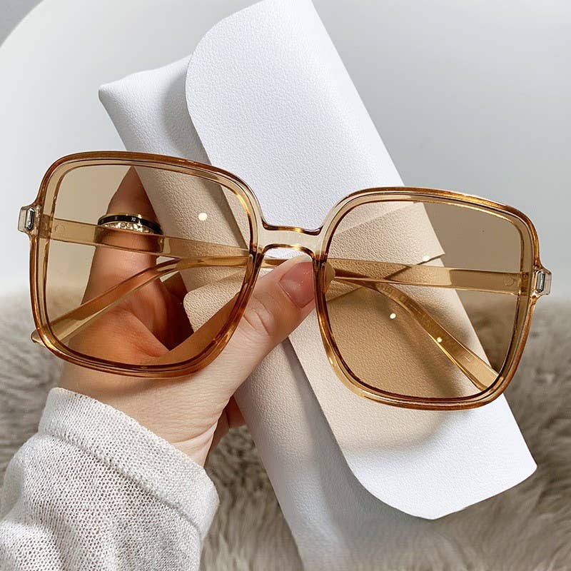 Square gradient color Sunglasses - Women's