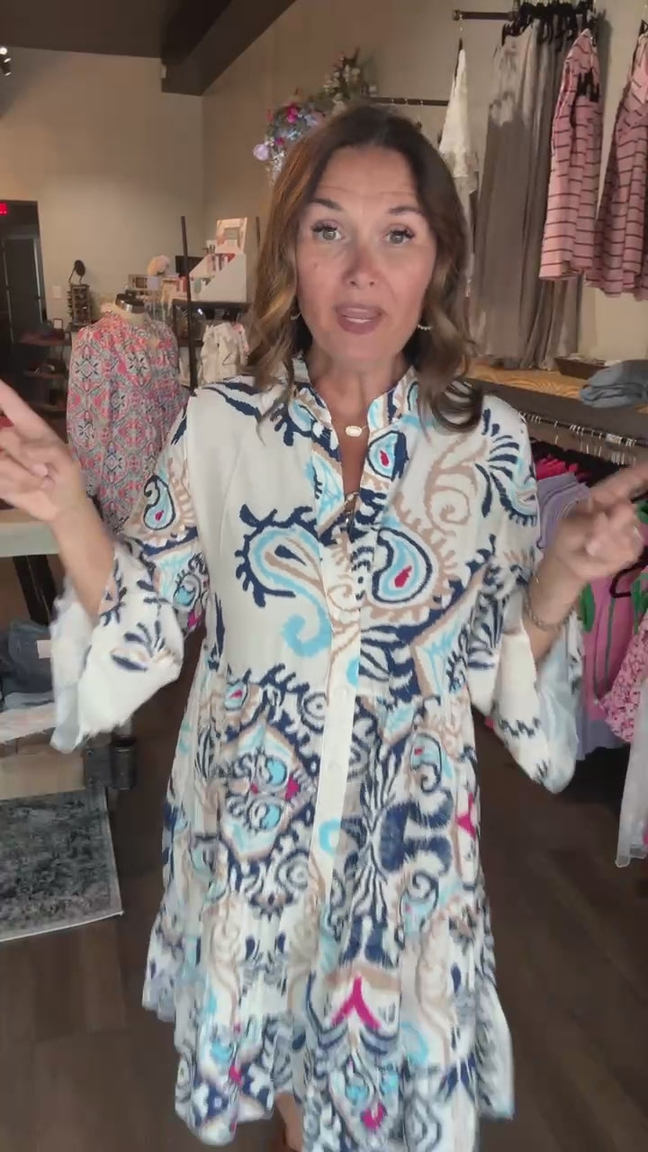 Boho Tiered Ruffle Dress